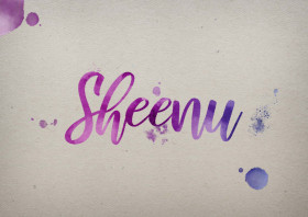 Sheenu Watercolor Name DP