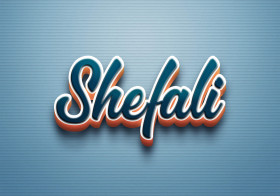 Cursive Name DP: Shefali