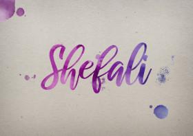 Shefali Watercolor Name DP