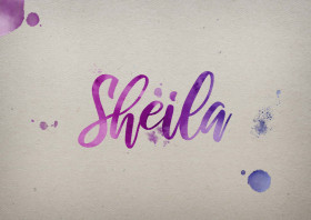 Sheila Watercolor Name DP