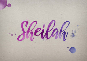 Sheilah Watercolor Name DP