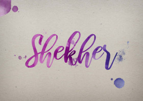 Shekher Watercolor Name DP