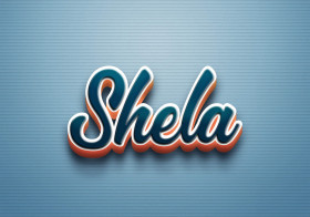 Cursive Name DP: Shela