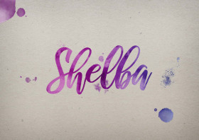 Shelba Watercolor Name DP