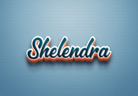 Cursive Name DP: Shelendra