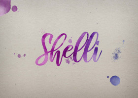 Shelli Watercolor Name DP