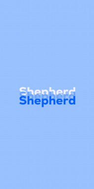 Name DP: Shepherd