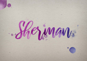 Sherman Watercolor Name DP