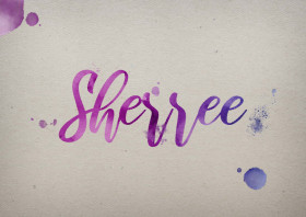 Sherree Watercolor Name DP