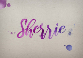 Sherrie Watercolor Name DP