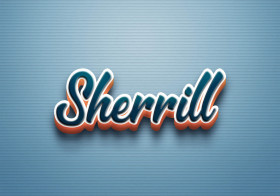 Cursive Name DP: Sherrill