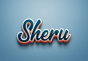 Cursive Name DP: Sheru