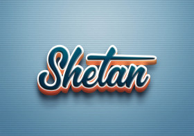 Cursive Name DP: Shetan