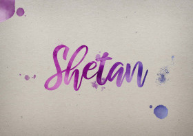 Shetan Watercolor Name DP