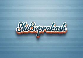 Cursive Name DP: Shi8vprakash