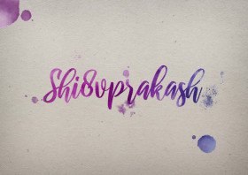 Shi8vprakash Watercolor Name DP