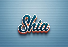 Cursive Name DP: Shia