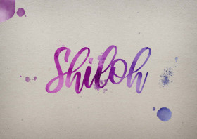 Shiloh Watercolor Name DP