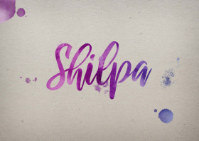Shilpa Watercolor Name DP