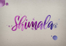 Shimala Watercolor Name DP