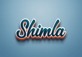 Cursive Name DP: Shimla