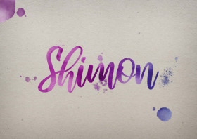 Shimon Watercolor Name DP