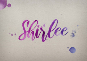 Shirlee Watercolor Name DP