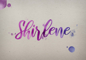Shirlene Watercolor Name DP
