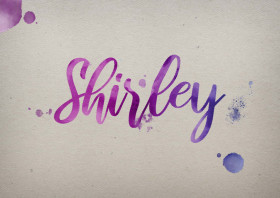 Shirley Watercolor Name DP
