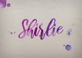 Shirlie Watercolor Name DP