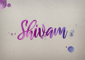 Shivam Watercolor Name DP