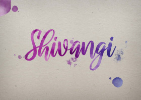 Shivangi Watercolor Name DP