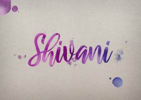 Shivani Watercolor Name DP
