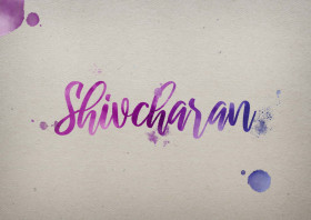 Shivcharan Watercolor Name DP