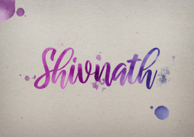 Shivnath Watercolor Name DP