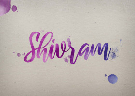 Shivram Watercolor Name DP