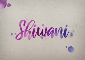 Shiwani Watercolor Name DP