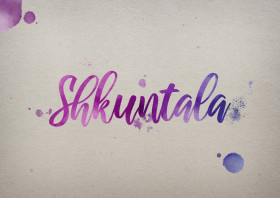 Shkuntala Watercolor Name DP