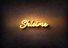 Glow Name Profile Picture for Shloime