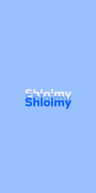 Name DP: Shloimy