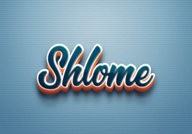 Cursive Name DP: Shlome