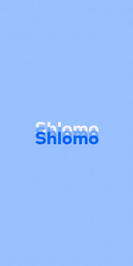 Name DP: Shlomo