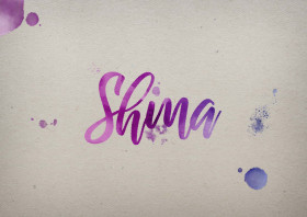 Shma Watercolor Name DP