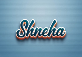 Cursive Name DP: Shneha