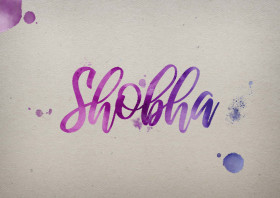 Shobha Watercolor Name DP