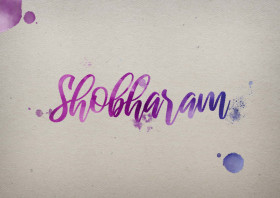 Shobharam Watercolor Name DP