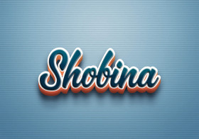 Cursive Name DP: Shobina