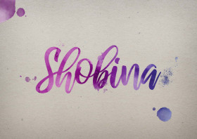 Shobina Watercolor Name DP