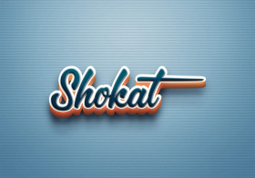 Cursive Name DP: Shokat
