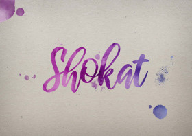 Shokat Watercolor Name DP